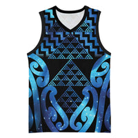 Taniko Motifs Matariki New Zealand Basketball Jersey NZ Niho Taniwha Poutama