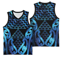 Taniko Motifs Matariki New Zealand Basketball Jersey NZ Niho Taniwha Poutama