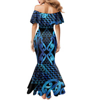 Taniko Motifs Matariki New Zealand Mermaid Dress NZ Niho Taniwha Poutama