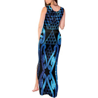 Taniko Motifs Matariki New Zealand Tank Maxi Dress NZ Niho Taniwha Poutama