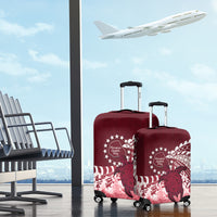 Cook Islands Mangaia Gospel Day Luggage Cover Polynesian Art With Sea Turtle LT14 - Polynesian Pride