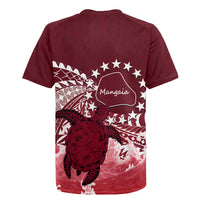 Cook Islands Mangaia Gospel Day Rugby Jersey Polynesian Art With Sea Turtle