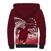 Cook Islands Mangaia Gospel Day Sherpa Hoodie Polynesian Art With Sea Turtle LT14 - Polynesian Pride