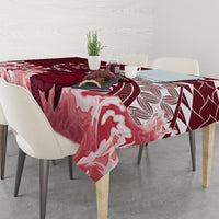 Cook Islands Mangaia Gospel Day Tablecloth Polynesian Art With Sea Turtle LT14 - Polynesian Pride