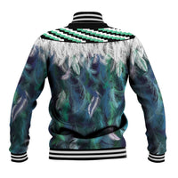 Aotearoa Korowai Motif Baseball Jacket Hei Tiki Poutama Maori Pattern LT14 - Polynesian Pride