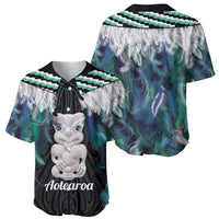 Aotearoa Korowai Motif Baseball Jersey Hei Tiki Poutama Maori Pattern LT14 - Polynesian Pride