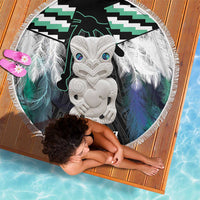 Aotearoa Korowai Motif Beach Blanket Hei Tiki Poutama Maori Pattern