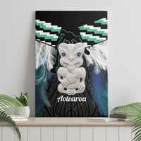 Aotearoa Korowai Motif Canvas Wall Art Hei Tiki Poutama Maori Pattern