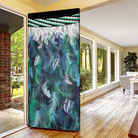 Aotearoa Korowai Motif Door Cover Hei Tiki Poutama Maori Pattern - Polynesian Pride