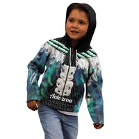 Aotearoa Korowai Motif Kid Hoodie Hei Tiki Poutama Maori Pattern LT14 - Polynesian Pride