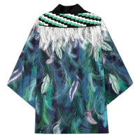 Aotearoa Korowai Motif Kimono Hei Tiki Poutama Maori Pattern - Polynesian Pride