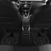 Guam Blue Marlin Fishing Car Mats Guahan Fish Hook Tattoo Black Version LT14 Set 2pcs - Back Black - Polynesian Pride