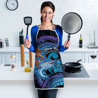 Personalised Blue Marlin Fishing New Zealand Apron NZ Kiwi Cowboy Born To Fish