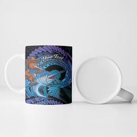 Personalised Blue Marlin Fishing New Zealand Ceramic Mug NZ Kiwi Cowboy Born To Fish