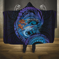Personalised Blue Marlin Fishing New Zealand Hooded Blanket NZ Kiwi Cowboy Born To Fish