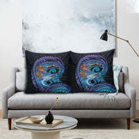 Personalised Blue Marlin Fishing New Zealand Pillow Cover NZ Kiwi Cowboy Born To Fish