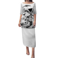 Japan And Hawaii Family Matching Puletasi and Hawaiian Shirt Sakura Koi Fish Hawaiian Lei Kanaka - Polynesian Pride