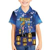 Japan Obon Festival Hawaiian Shirt Sakura Lanterns With Bon Dance - Polynesian Pride