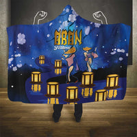 Japan Obon Festival Hooded Blanket Sakura Lanterns With Bon Dance LT14 - Polynesian Pride