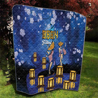 Japan Obon Festival Quilt Sakura Lanterns With Bon Dance - Polynesian Pride