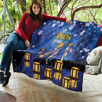 Japan Obon Festival Quilt Sakura Lanterns With Bon Dance - Polynesian Pride