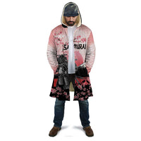 Personalised Japan Samurai Warrior Cloak Japanese Cherry Blossom Polynesian Pattern - Polynesian Pride