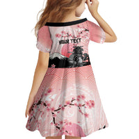 Personalised Japan Samurai Warrior Family Matching Tank Maxi Dress and Hawaiian Shirt Japanese Cherry Blossom Polynesian Pattern LT14 - Polynesian Pride