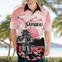 Personalised Japan Samurai Warrior Hawaiian Shirt Japanese Cherry Blossom Polynesian Pattern LT14 - Polynesian Pride