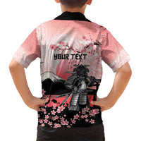 Personalised Japan Samurai Warrior Hawaiian Shirt Japanese Cherry Blossom Polynesian Pattern LT14 - Polynesian Pride
