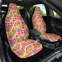 Hawaii Kahili Palaka Motifs Car Seat Cover Hawaiian Honohono Pikake Lei