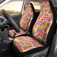 Hawaii Kahili Palaka Motifs Car Seat Cover Hawaiian Honohono Pikake Lei