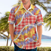 Hawaii Kahili Palaka Motifs Hawaiian Shirt Hawaiian Honohono Pikake Lei LT14 - Polynesian Pride