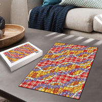 Hawaii Kahili Palaka Motifs Puzzle Hawaiian Honohono Pikake Lei