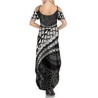 Hawaii Lauhala Tattoo Summer Maxi Dress Hawaiian Hala Leaf Weaving