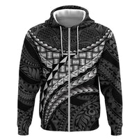 Hawaii Lauhala Tattoo Zip Hoodie Hawaiian Hala Leaf Weaving