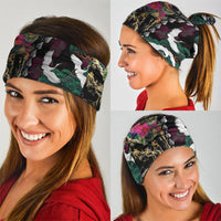 Hawaiian and Japanese Culture Neck Gaiter Crane Sakura Hibiscus Tropical Vibes