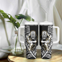 New Zealand Silver Fern Rugby Tumbler With Handle All Black Maori Version Black