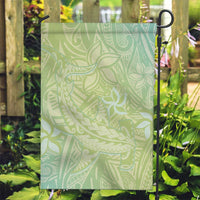 Baby Green Gradient Polynesia Garden Flag Hawaiian Tribal Hammerhead Shark Tattoo LT14 Garden Flag Baby Green - Polynesian Pride