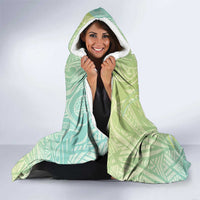 Baby Green Gradient Polynesia Hooded Blanket Hawaiian Tribal Hammerhead Shark Tattoo LT14 - Polynesian Pride