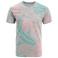 Baby Pink Gradient Polynesia T Shirt Hawaiian Tribal Hammerhead Shark Tattoo LT14 Baby Pink - Polynesian Pride