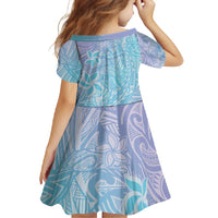 Baby Blue Gradient Polynesia Family Matching Tank Maxi Dress and Hawaiian Shirt Hawaiian Tribal Hammerhead Shark Tattoo