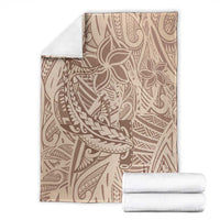 Pink Gradient Polynesia Blanket Hawaiian Tribal Hammerhead Shark Tattoo