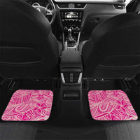 Beige Gradient Polynesia Car Mats Hawaiian Tribal Hammerhead Shark Tattoo