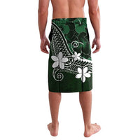 FSM Chuuk Lavalava Turtle Tropical Flowers Polynesian - Green