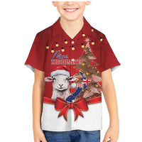 Personalized New Zealand Sheep Christmas Family Matching Mermaid Dress and Hawaiian Shirt Hipi Meri Kirihimete Silver Fern Xmas Tree - Polynesian Pride