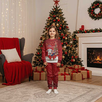 Personalized New Zealand Sheep Christmas Pajama Set Hipi Meri Kirihimete Silver Fern Xmas Tree - Polynesian Pride