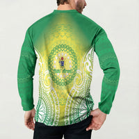Cook Islands 682 Button Sweatshirt Kuki 'Airani Area Code Proud LT14 - Polynesian Pride