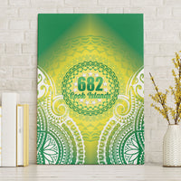 Cook Islands 682 Canvas Wall Art Kuki 'Airani Area Code Proud LT14 Without Frame Green - Polynesian Pride