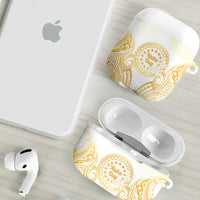 Cook Islands Gospel Day AirPods Case Happy Nuku Day Tiare Maori Gold LT14 - Polynesian Pride