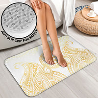 Cook Islands Gospel Day Bathroom Set Happy Nuku Day Tiare Maori Gold